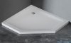 New Trendy Mild Satin Brodzik akrylowy pięciokątny 90x90x4,5 cm biały mat B-0645